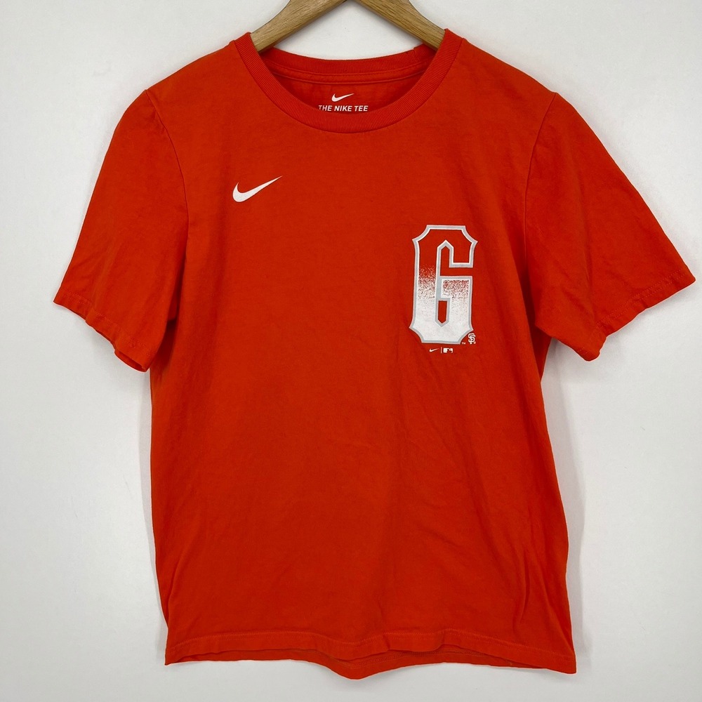 Nike San Francisco‎ Giants Orange Graphic T-Shirt Kids Large 14/16 MLB Baseball